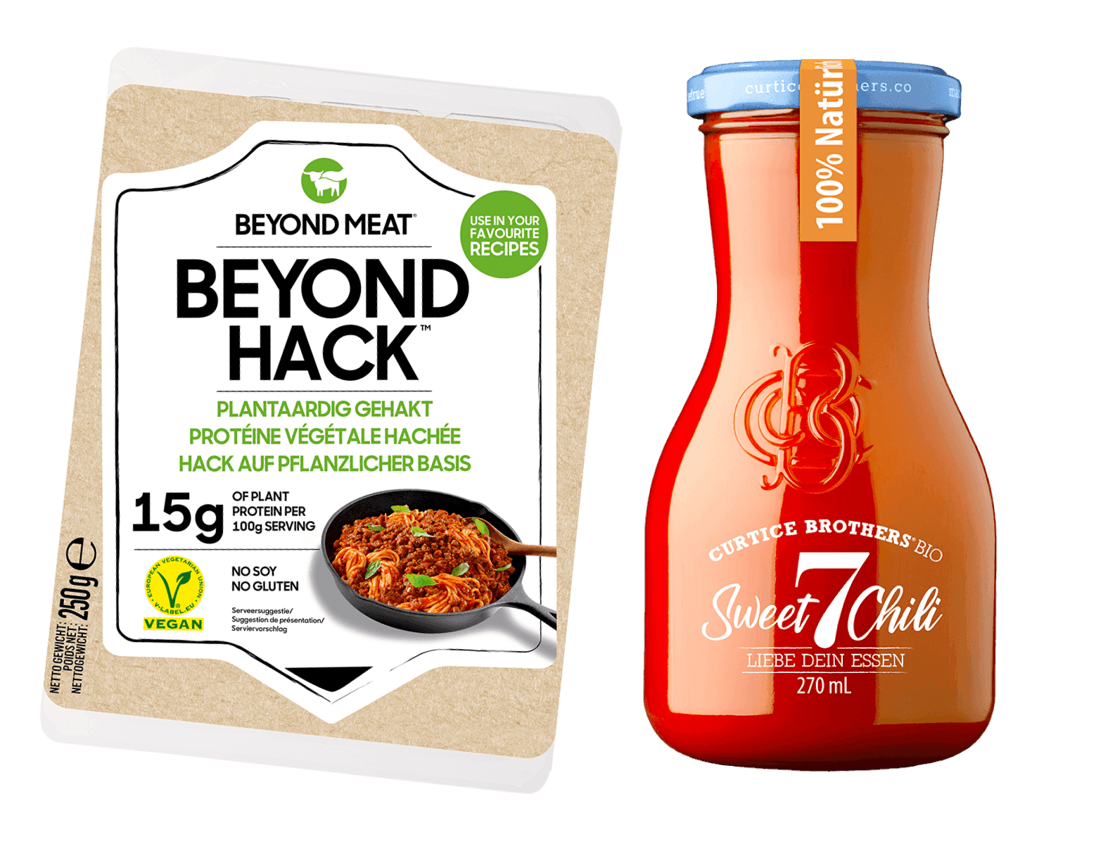 Beyond Hack and Curtice Brothers Sweet 7 Chili Sauce